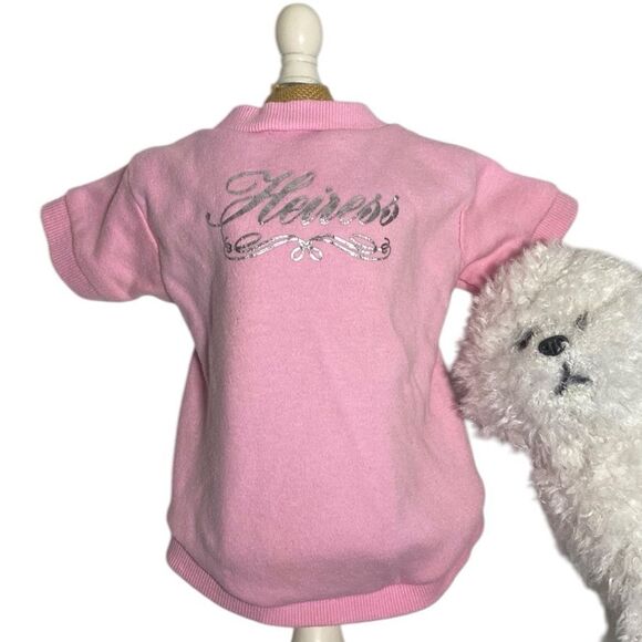 Pink Princess "Heiress" Sweatshirt Dog Shirt - Picture 2 of 5